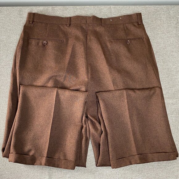 Tony Blake Pleated Dress Pants Men's 38 Brown High Rise Business Office - Picture 6 of 14